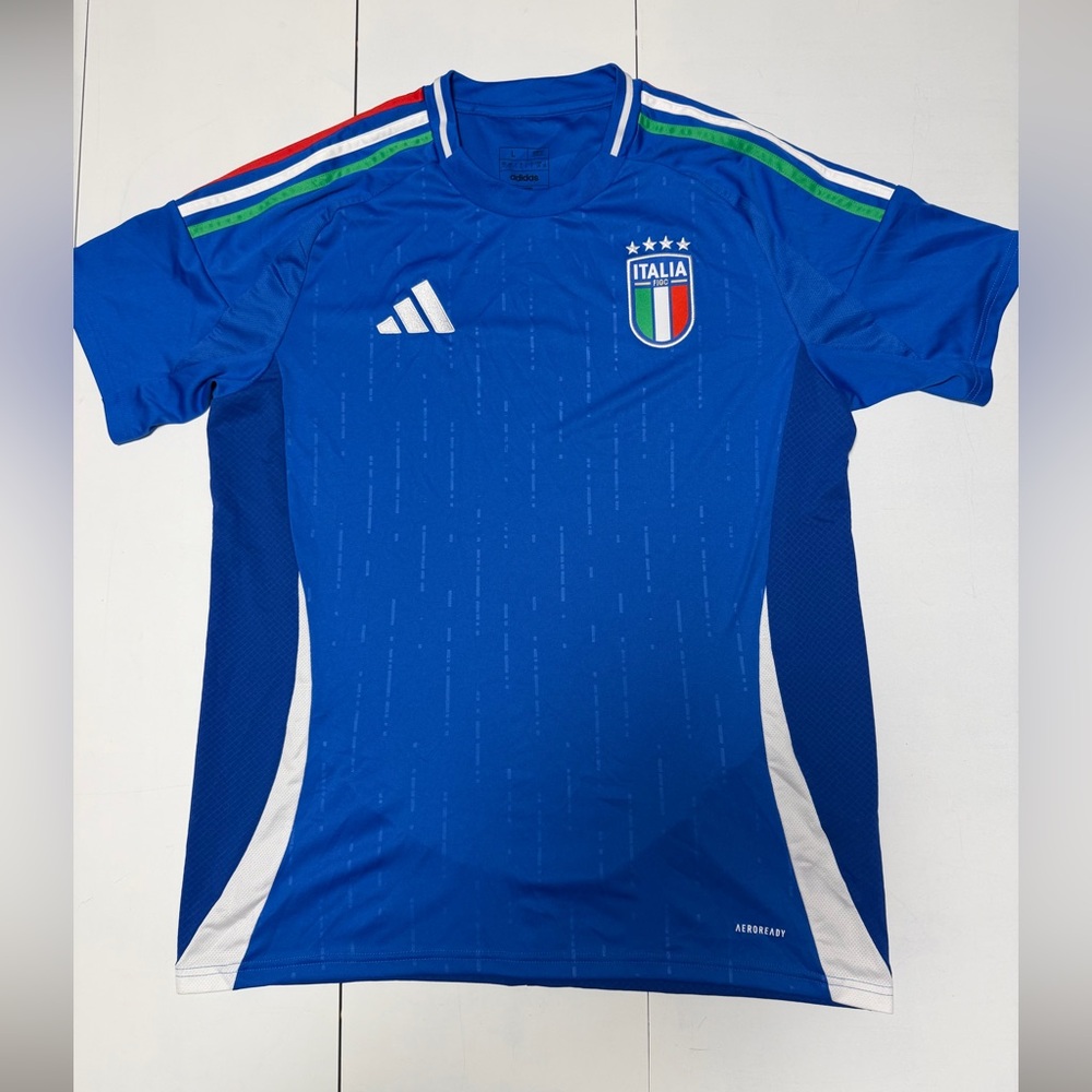 Adidas Blue Italy Soccer Jersey